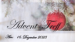 Bild von Überschrift vom Advent-Treff vom Plakat
